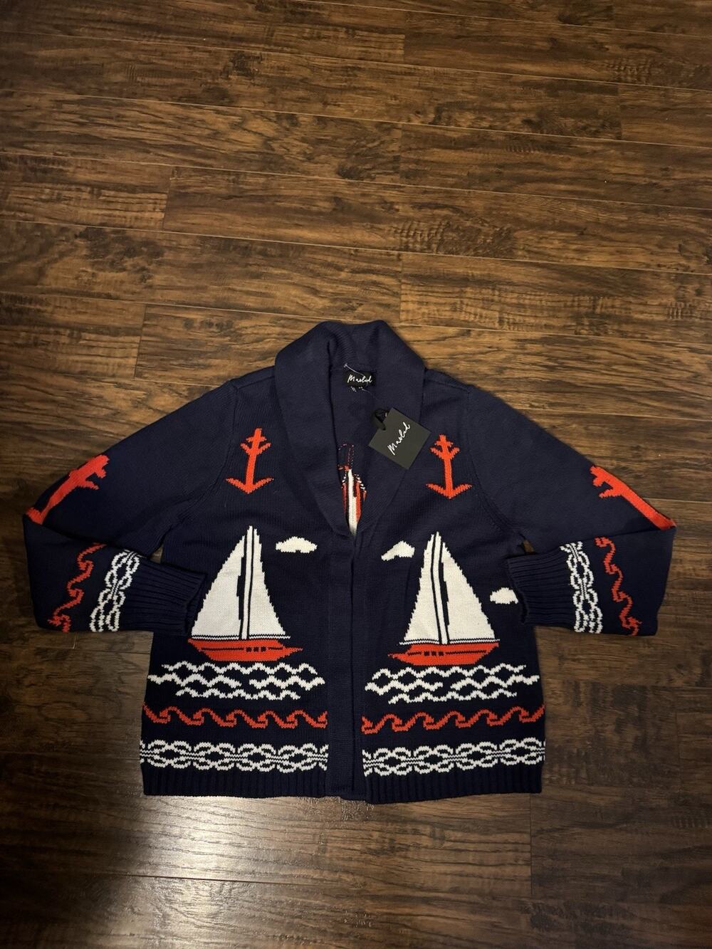 MARLED sailboat women's sweater size Medium NWT